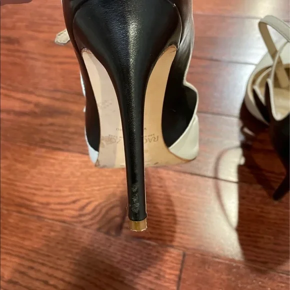 Rachel Zoe black and white closed toe stilletos size 7.5 - Picture 5 of 7